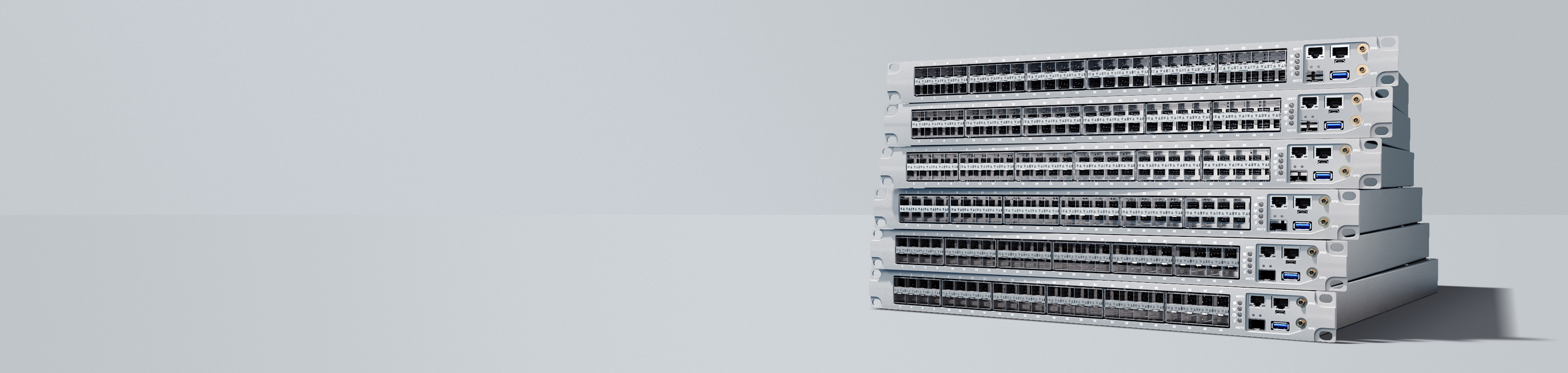 Stack of Cisco Nexus 3550 Series switches