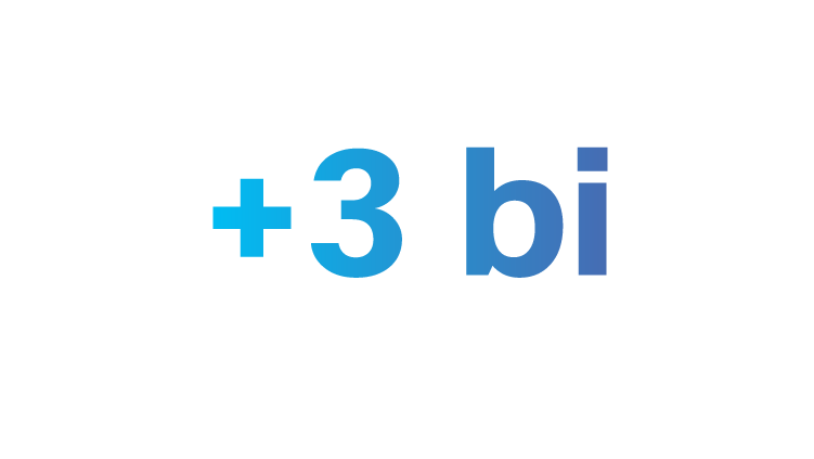 +3 bi
