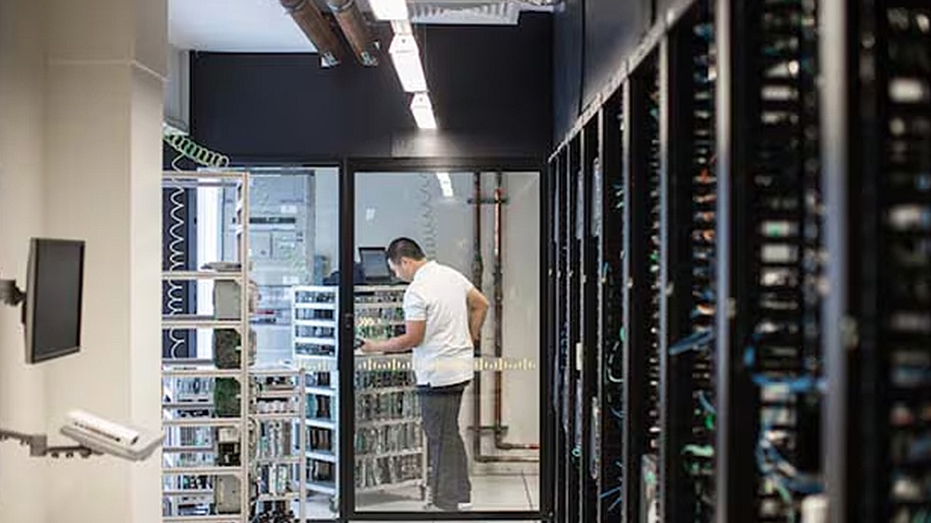 Engineer servicing devices