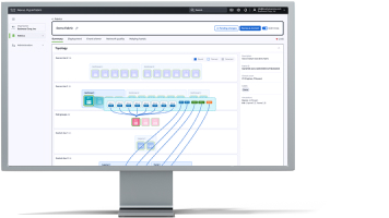 ディスプレイモニター上の Nexus HyperFabric ダッシュボード