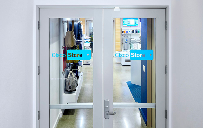 Entrance to the Cisco Store