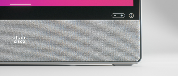 Front detail view of Cisco Desk